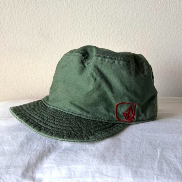 Volcom green canvas hat women's size small - Picture 1 of 6